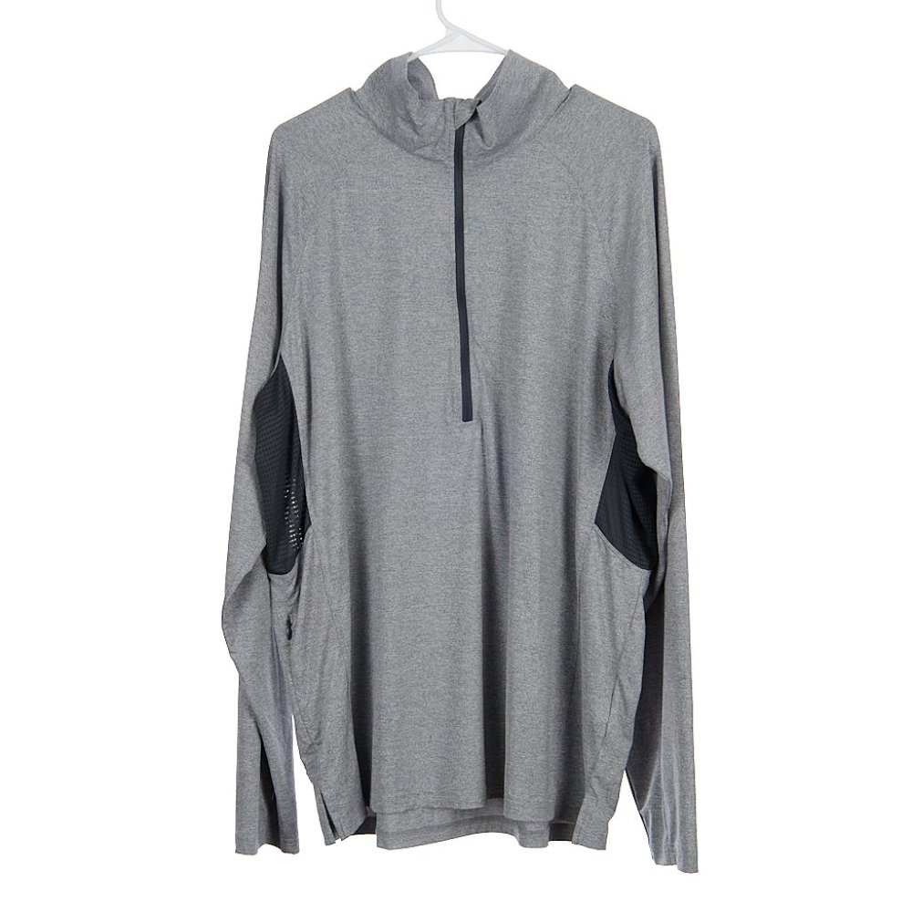 Exofficio Insect Shield Half Zip Gray Athletic Pullover Men's Size XL